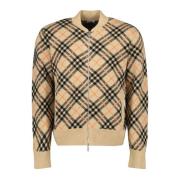 Burberry Rutig Cashmere Bomberjacka Beige, Herr