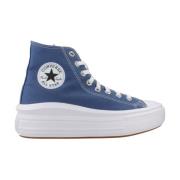 Converse Höga Top Sneakers Move Stil Blue, Dam