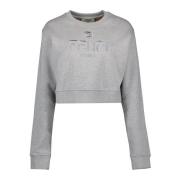 Fendi Grå Bomulls Sweatshirt Höst-Vinter Kollektion Gray, Dam