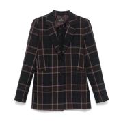 Paul Smith Tartan Check Jacka Svart Black, Dam