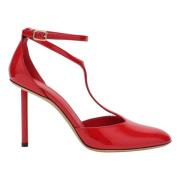 Salvatore Ferragamo Högklackade Lysandra Pumps Red, Dam