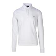 Armani Exchange Långärmad Poloskjorta White, Herr