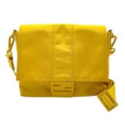 Fendi Vintage Pre-owned Nylon fendi-vskor Yellow, Dam