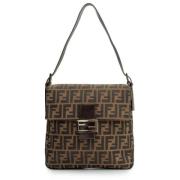 Fendi Vintage Pre-owned Canvas fendi-vskor Brown, Dam