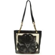 Chanel Vintage Pre-owned Vinyl chanel-vskor Black, Dam