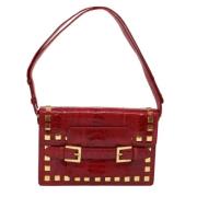 Fendi Vintage Pre-owned Laeder fendi-vskor Red, Dam