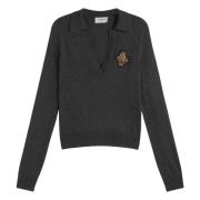 Ermanno Scervino Pärla Patch Jersey Topp Black, Dam