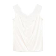 Ermanno Scervino Stilren TOP för kvinnor White, Dam