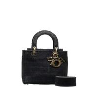 Dior Vintage Pre-owned Canvas handvskor Black, Dam