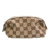 Gucci Vintage Pre-owned Canvas gucci-vskor Beige, Dam