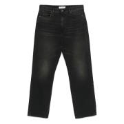 Paura Svart Denim 5 Ficka Jeans Black, Herr