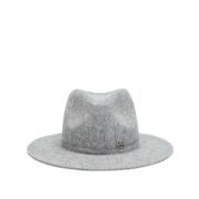 Ruslan Baginskiy Fedora Hat med Logobroderi Gray, Dam