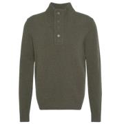 Barbour Half Zip Patch Pullover Jacka Green, Herr