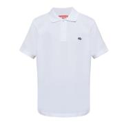 Diesel Slim Fit Bomull Piqué Pikétröja White, Herr