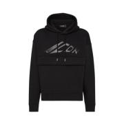 Dsquared2 Icon Loose Fit Hoodie med Känguruficka Black, Herr