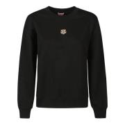 Kenzo Vanlig sweatshirt med tigertryck Black, Dam