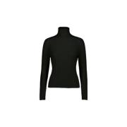 Allude Mysig Stickad Turtleneck Sweater Black, Dam