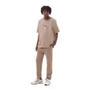 Filling Pieces T-shirt Handshake Fossil Brown, Herr