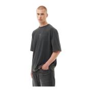 Filling Pieces T-shirt Boxy Broderad Vintage Svart Black, Herr