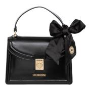 Love Moschino Justeerbar handväska med avtagbar rem Black, Dam