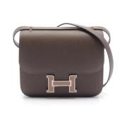 Hermès Vintage Pre-owned Canvas axelremsvskor Brown, Dam