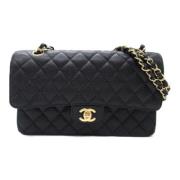 Chanel Vintage Pre-owned Canvas chanel-vskor Black, Dam