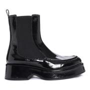 Pons Quintana Chelsea Lackläder Bootie Black, Dam