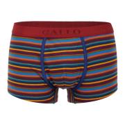 GALLO Herr blå bomullsboxershorts med flerfärgade ränder Multicolor, H...