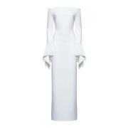 Solace London Vita Eleganta Klänningar White, Dam