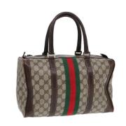 Gucci Vintage Pre-owned Laeder resvskor Beige, Dam