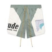 Rhude Grön Flight Logo Shorts Green, Herr