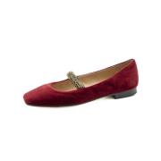 Prosperine Sammet Bordeaux Damesskor Aw24 Red, Dam