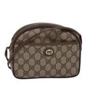 Gucci Vintage Pre-owned Canvas axelremsvskor Beige, Dam