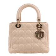 Dior Vintage Pre-owned Laeder handvskor Beige, Dam