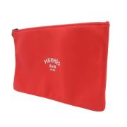 Hermès Vintage Pre-owned Plast kuvertvskor Red, Dam