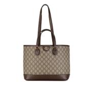 Gucci Vintage Pre-owned Canvas gucci-vskor Beige, Dam