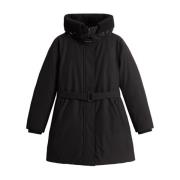 Woolrich Svarta Vinterrockar Black, Dam