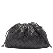 Bottega Veneta Vintage Pre-owned Laeder kuvertvskor Black, Dam