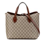 Gucci Vintage Pre-owned Canvas gucci-vskor Beige, Dam