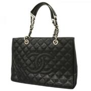 Chanel Vintage Pre-owned Laeder totevskor Black, Dam