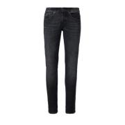 Dondup Slim Fit Denim Jeans i Svart Black, Herr