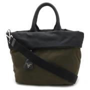 Prada Vintage Pre-owned Canvas totevskor Green, Dam