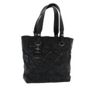 Chanel Vintage Pre-owned Canvas totevskor Black, Dam