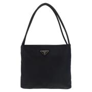 Prada Vintage Pre-owned Canvas totevskor Black, Dam