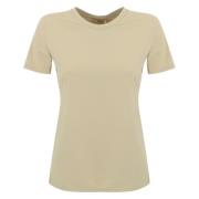 Max Mara Beige Jersey T-shirt med korta ärmar Beige, Dam