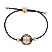 Tory Burch Läderarmband Black, Dam