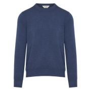 Gran Sasso Lyxigt Ull Cashmere Stickat Blue, Herr