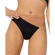 Norma Kamali Mesh Bikini Botten Hög Midja Nude Black, Dam