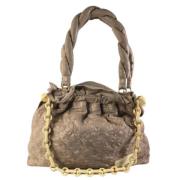 Louis Vuitton Vintage Pre-owned Laeder handvskor Beige, Dam