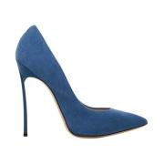 Casadei Blå Blade Klackar Blue, Dam